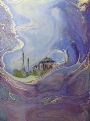 YAZILI-RESİMLİ EBRULAR